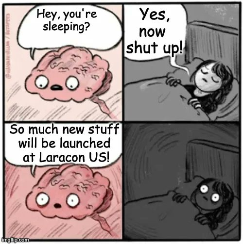 Meme de las novedades de Laracon 2023
